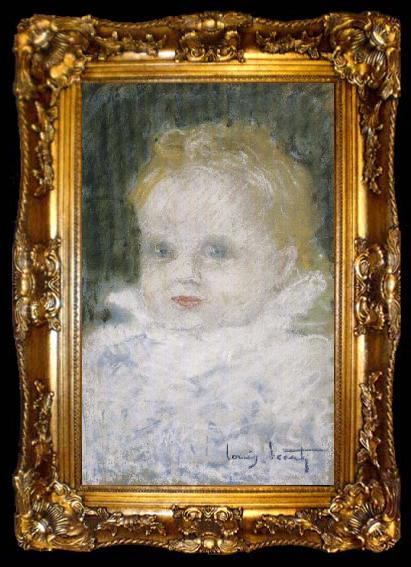 framed  Louis Lcart Portrait of a child, ta009-2
